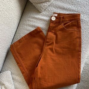 Whimsy & Row Flora Pant in Rust size 29